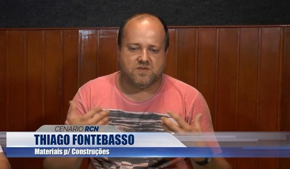 Empresário Thiago Fontebasso em entrevista ao Cenário RCN