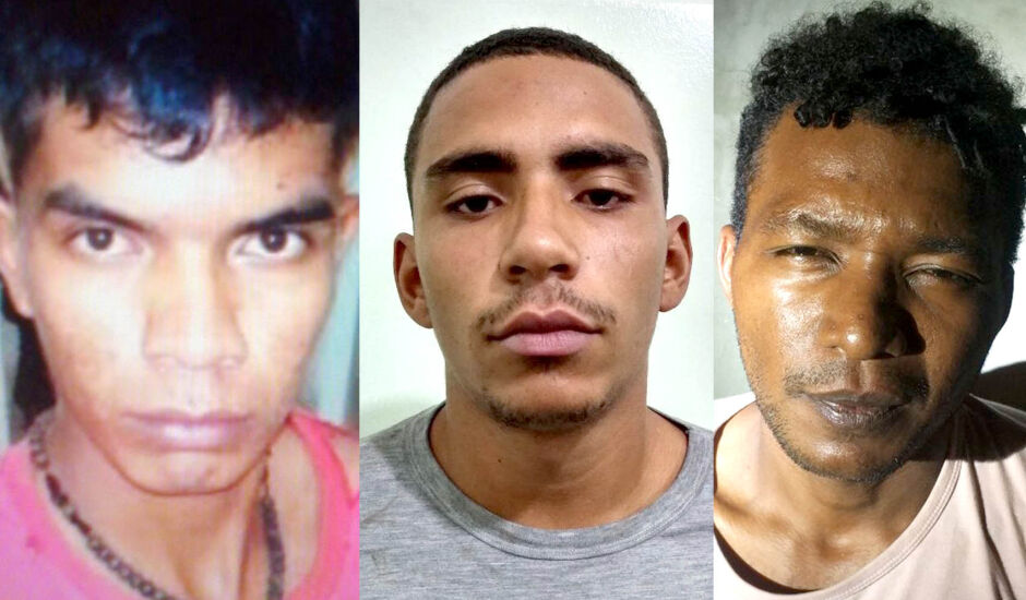 Márcio, Caíque e José Carlos foram presos no final de semana