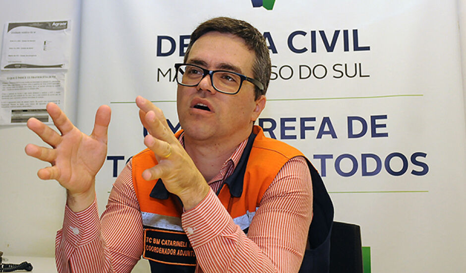 Tenente-coronel Fábio Catarinelli assumiu a coordenadoria estadual de Defesa Civil de MS