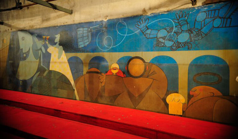Restauração do painel A Última Ceia, de Ziraldo, é acompanhada pela Escola de Belas Artes