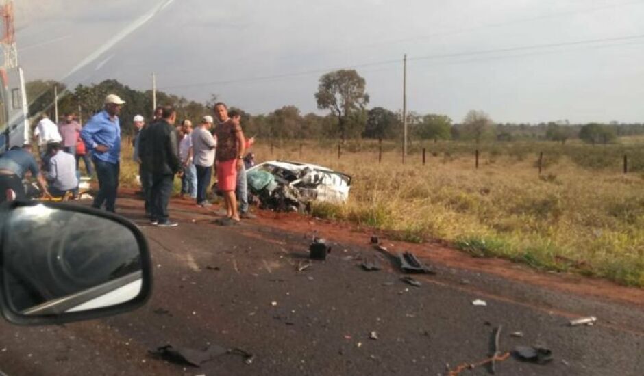 Mais um acidente de trânsito foi registrado na rodovia que liga Três Lagoas a Campo Grande