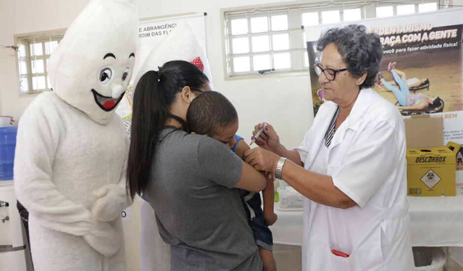 Meta é vacinar 1.260 crianças até o dia 31 de agosto