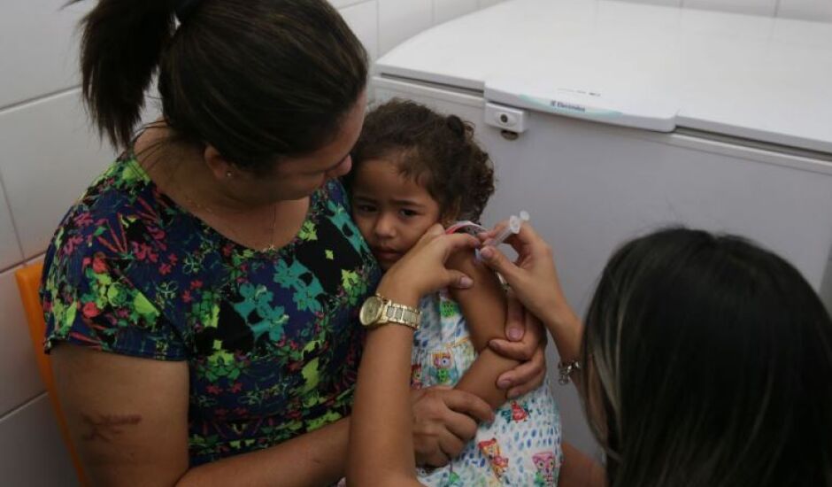 Campanha Nacional de Vacinação Contra a Poliomielite e Sarampo começou na última segunda-feira