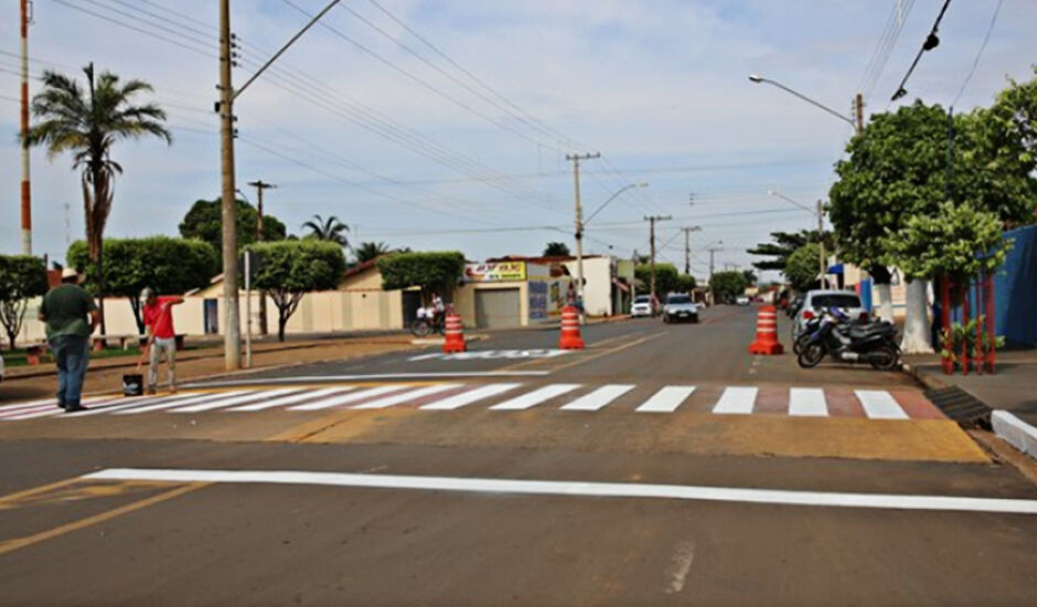 A Rua Duque de Caxias e a Avenida Presidente Vargas foram sinalizadas