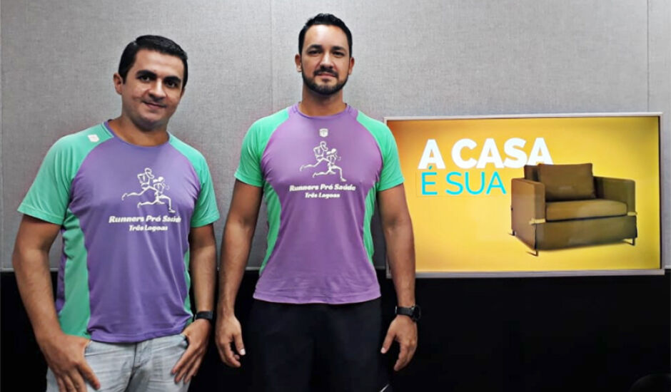 Os atletas, Luciano Queiroz e Wagner Berça, participaram do quadro “Ter Saúde” do programa “A Casa é Sua”