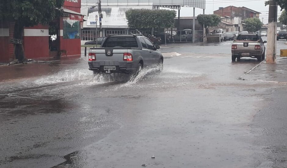 Conforme o Inmet, até às 14h havia chovido 12 milímetros em Paranaíba