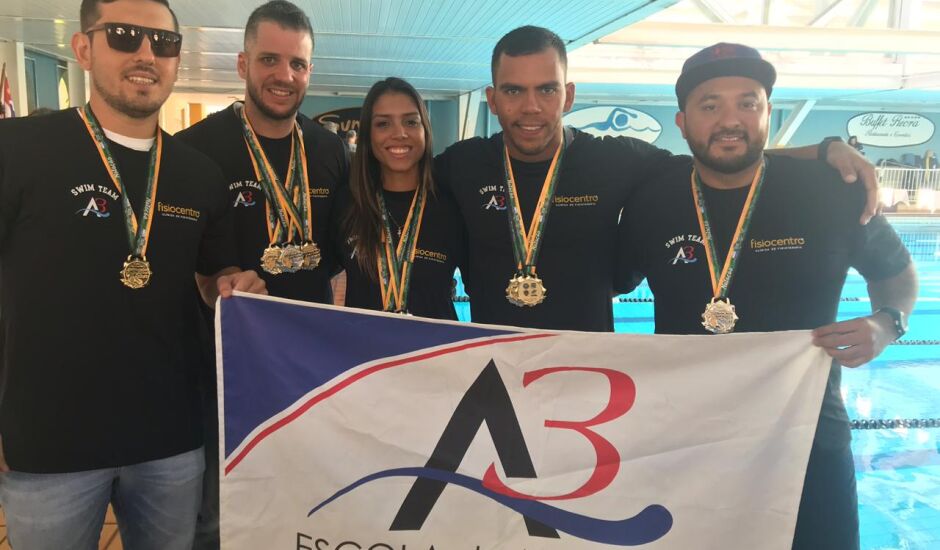 Os cinco atletas ainda irão competir em mais duas etapas do brasileiro de natação