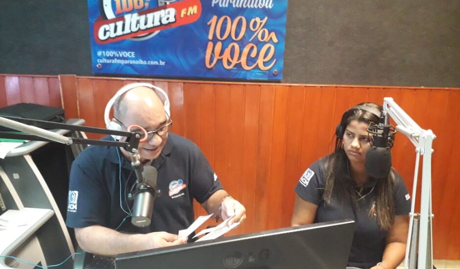 O sorteio teve início as 14h, no programa “Cultura Hits”, com Jean Mastins de Valéria Freitas