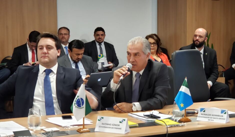 Reinaldo Azambuja (PSDB), afirmou que todos os mandatários dos 26 estados mais o DF estão unidosem torno da reforma da Previdência