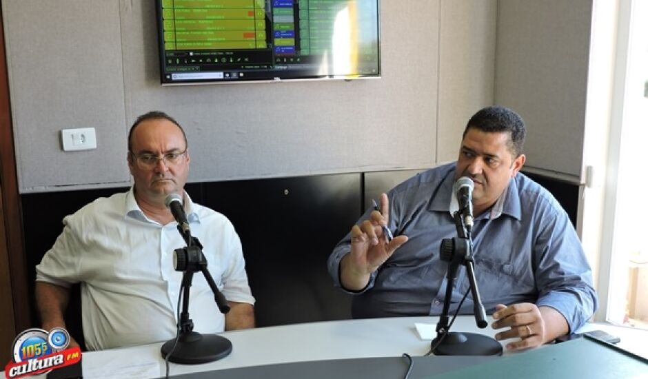 Mauro Sampaio e Claudinei da Silva em entrevista ao "RCN Notícias"