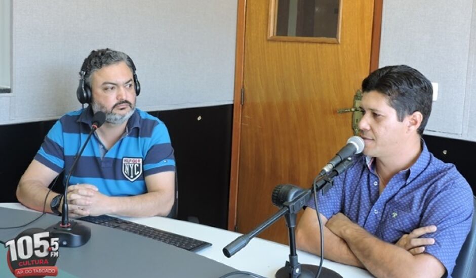 Nestor Junior (Cultura FM) e Gustavo Carvalho (PSDB/vice-prefeito)