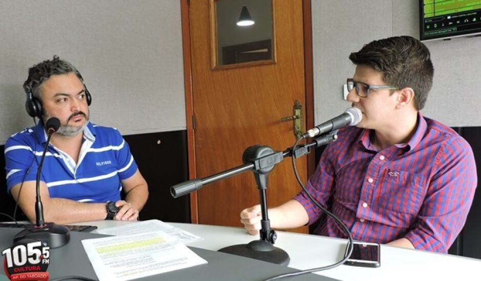Nestor Junior (Cultura FM) e Vereador José Natan (PSD)
