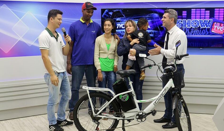 A bicicleta elétrica é da Livre Bikes, loja parceira da promoção.