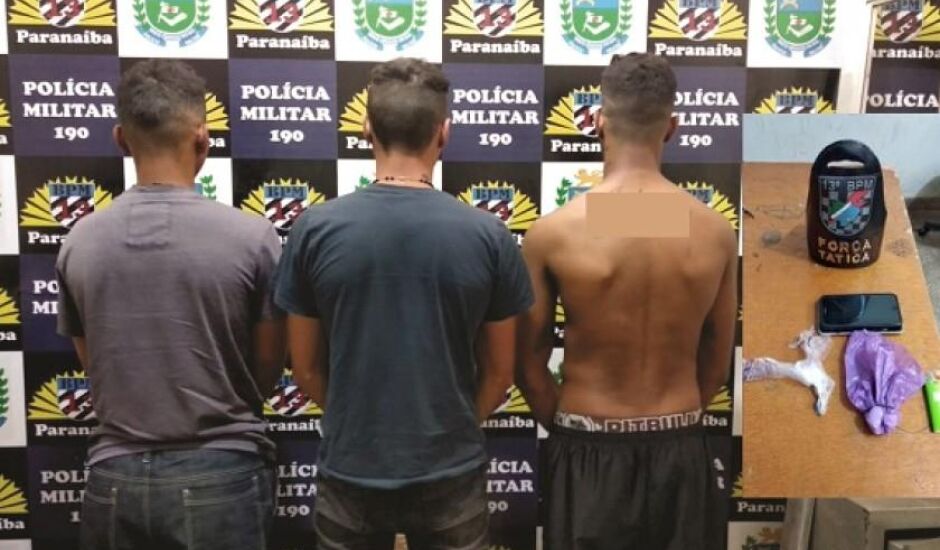Três foram presos por tráfico de drogas