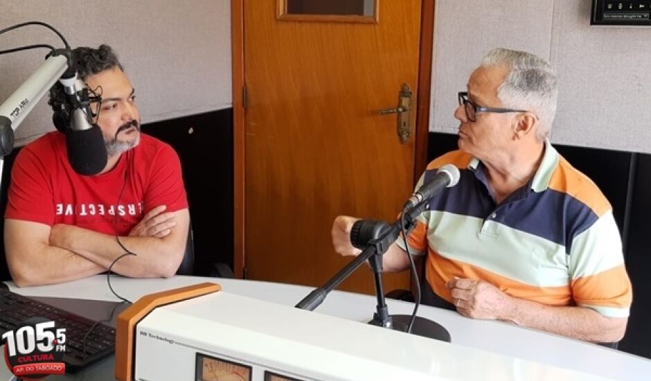 Nestor Junior (Cultura FM) e Antônio Carvalho (MDB)