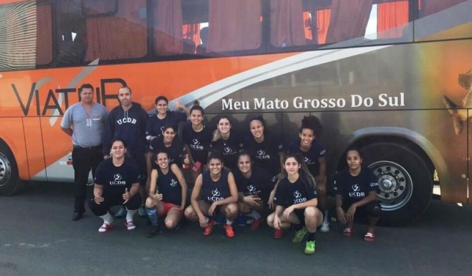 A equipe de futsal feminino da UCDB participou em julho deste ano da Taça Brasil de Futsal Feminino
