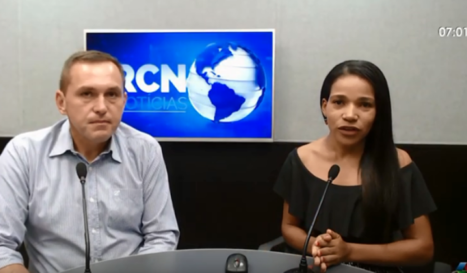 Vereador em entrevista ao Jornal RCN Notícias