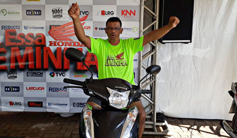 Silvano Marques de Souza, de 51 anos, venceu o reality show “Essa Honda é Minha!”
