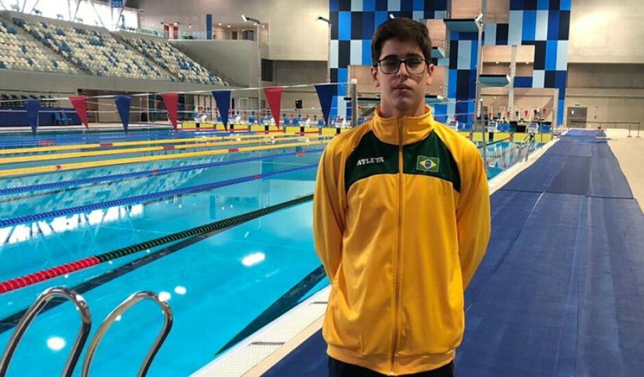 Nadador Sammer Campos Abdallah, de 15 ano de idade