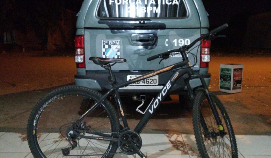 Ação rápida da Polícia Militar recupera bicicleta aro 29 e prende autor de furto minutos após o crime