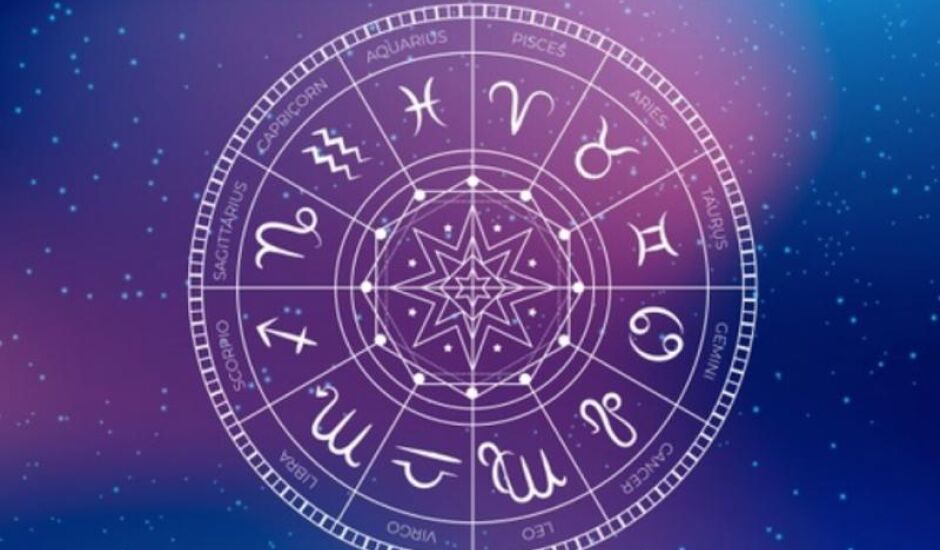 Mapa astral com os signos do zodíaco