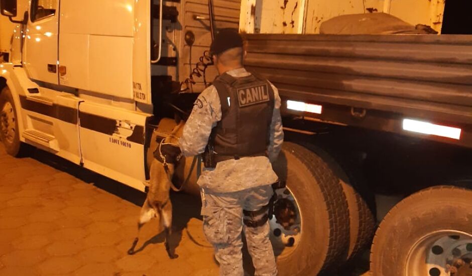 Polícia Militar faz operação com o Canil Setorial no intuito de combater o tráfico de drogas