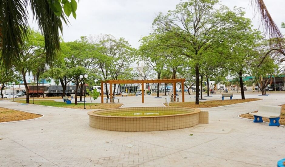 Praça do jardim Alvorada foi revitalizada recentemente
