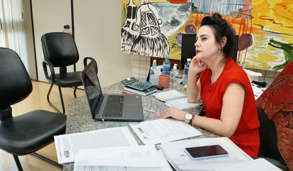 Diretora-presidente da Fundação de Cultura, Mara Caseiro, realizou reuniões online com prefeitos e gestores culturais