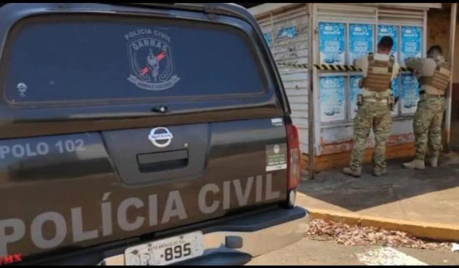 Policiais do Garras estão lacrando barracas do jogo do bicho de Campo Grande