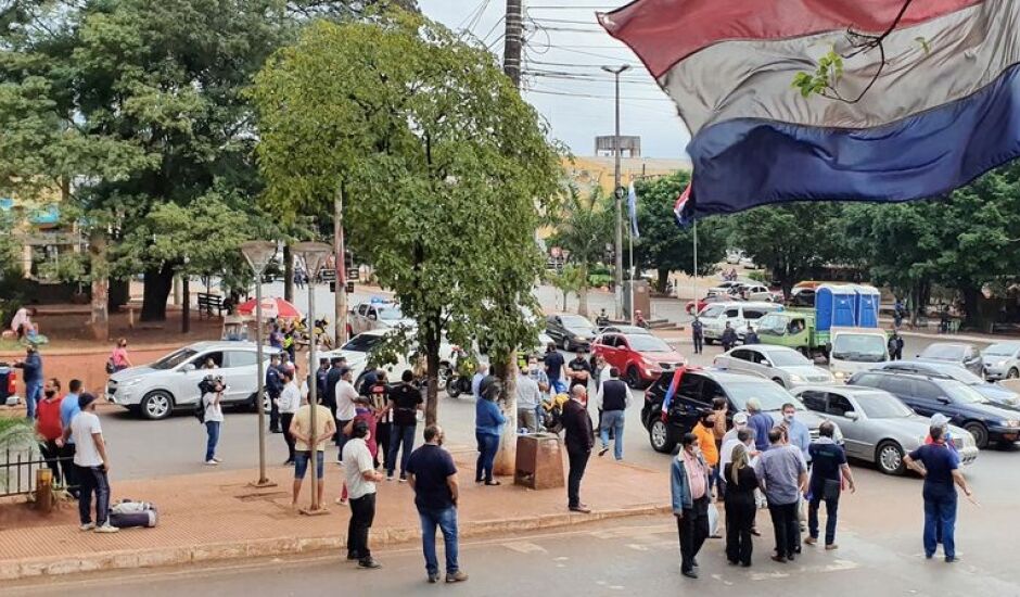 Comerciantes paraguaios fizeram protestos em diversas cidades da fronteira com Mato Grosso do Sul