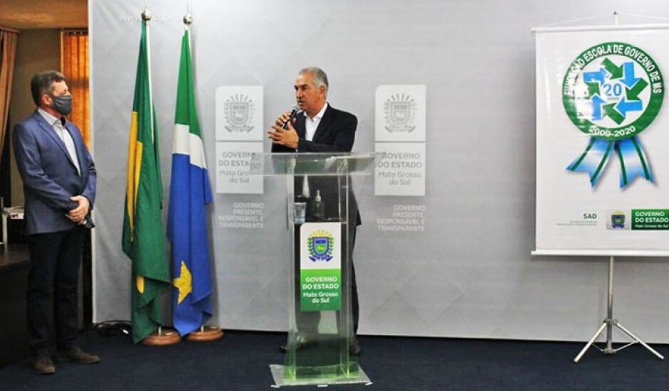 Reinaldo durante o XV Prêmio Sul-Mato-Grossense de Inovação na Gestão Pública