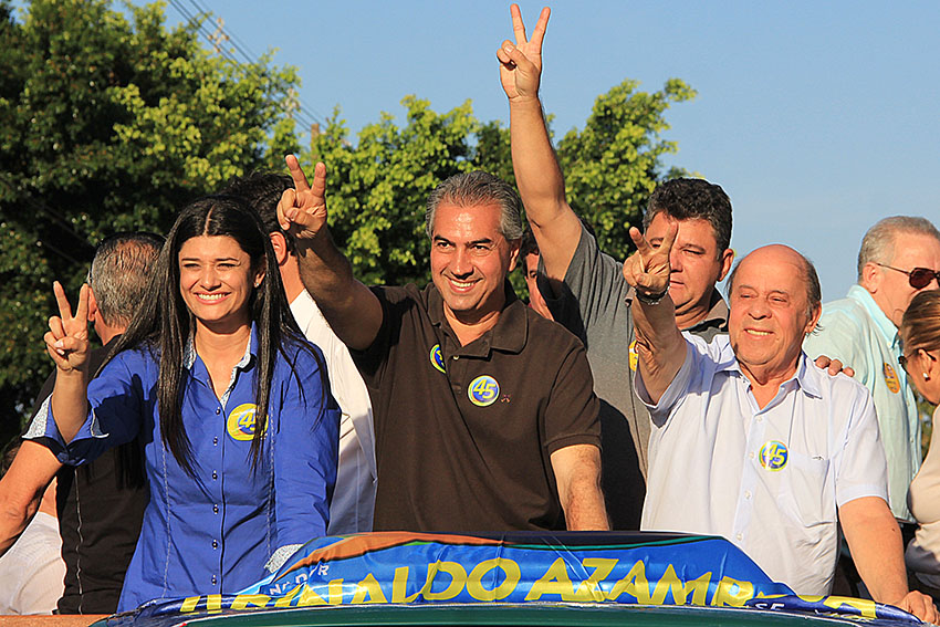 Rose Modesto, Reinaldo Azambuja e Antônio João 