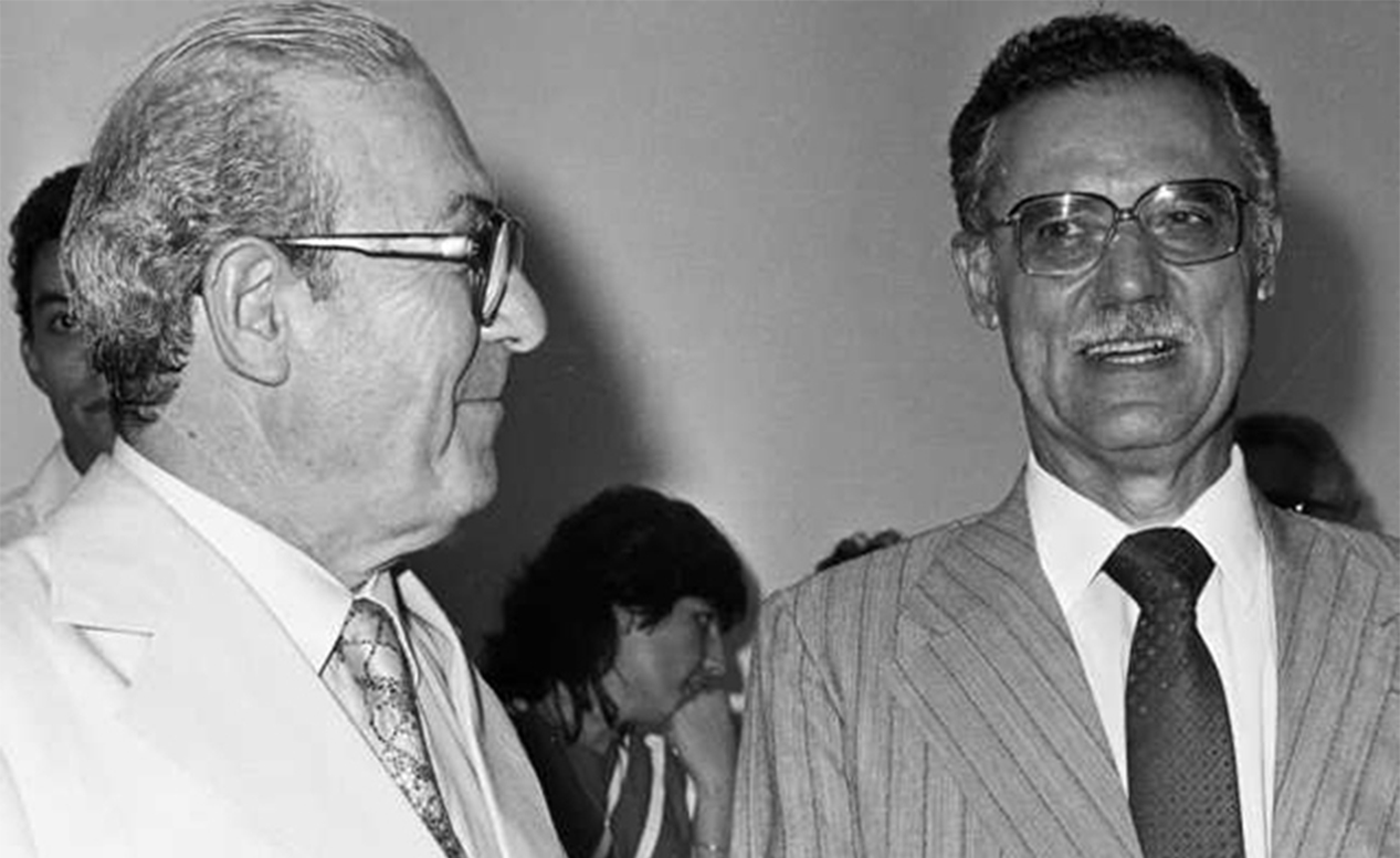 Lúdio Coelho e Wilson Martins em 1983