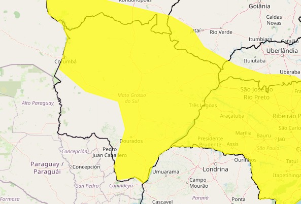 73 municípios estão em alerta